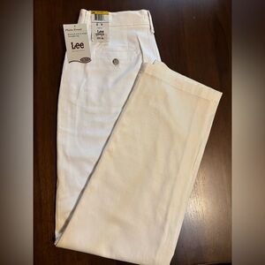 Vintage Lee Women's Straight Leg Jeans - White